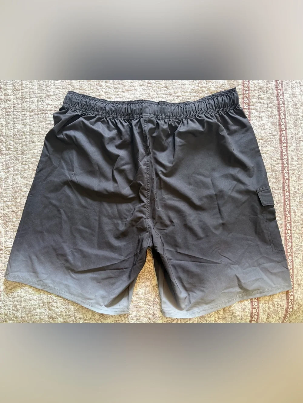 Men's Black Swim Board Shorts with Side Pocket XL 40-42 waist